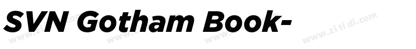 SVN Gotham Book字体转换